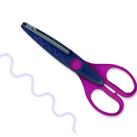 Cropping Scissor Metal Blade Medium Wave 6.5" - Picture 3 of 3